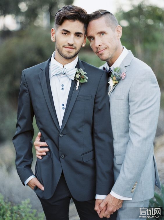 唯美男同性恋的婚礼照片特辑----看的心都融化了.