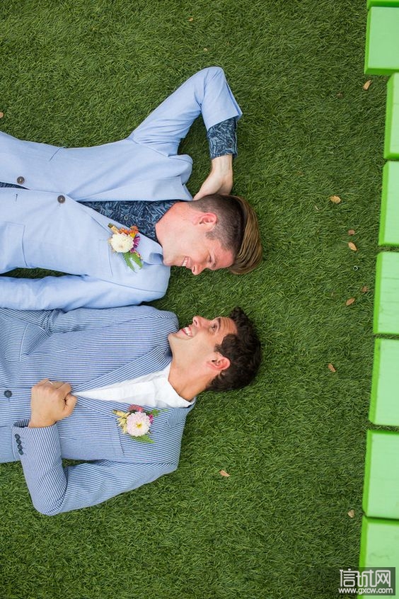 唯美男同性恋的婚礼照片特辑----看的心都融化了.